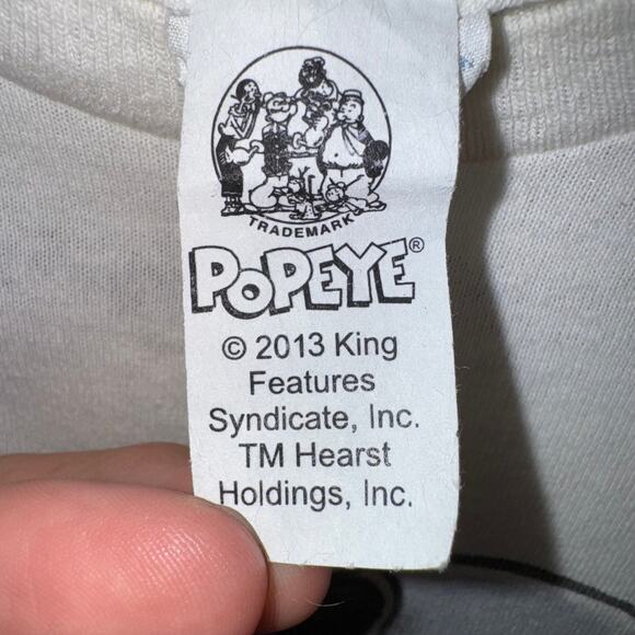 Vintage Y2K Popeye cartoon 2010s jersey shore parody t-shirt - Picture 3 of 4